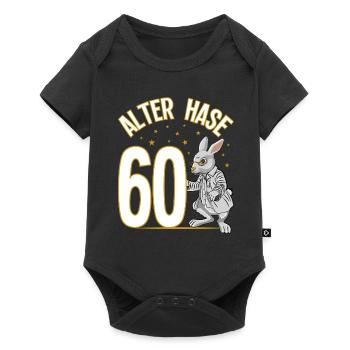 60 Geburtstag Geschenke lustig 60. Geburtstag Mann - Baby Premium Kurzarmbody - Schwarz - Vorne