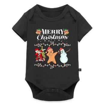 Joyeux Noël Dabbing Crew - Body à manches courtes Premium Bébé - noir - Devant