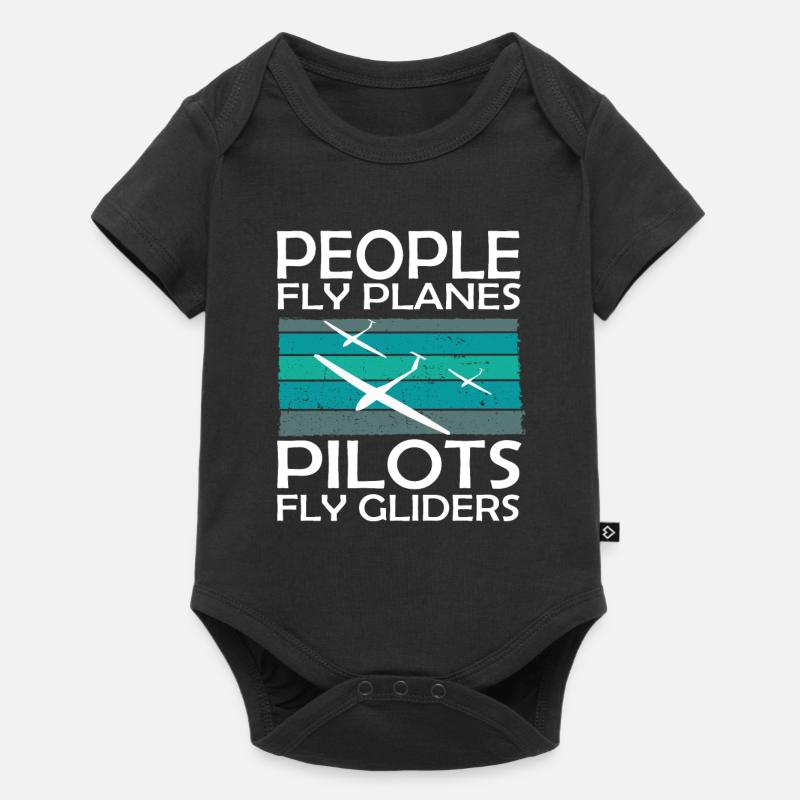 Planeurs et planeurs - Body à manches courtes Premium Bébé - noir