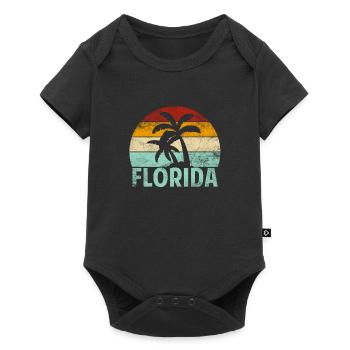 Florida - Baby Premium Kurzarmbody - Schwarz - Vorne