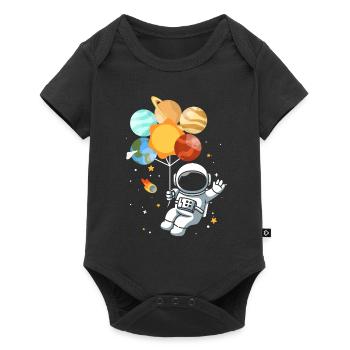 Astronomy Solar System Planet Astronaut - Baby Premium short-sleeve bodysuit - black - Front