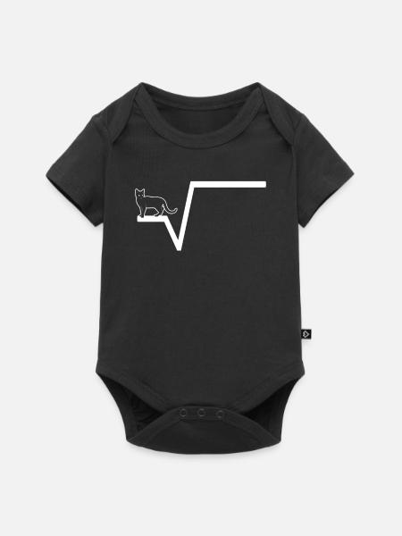 Mathe Wurzel - Baby Premium Kurzarmbody - Schwarz