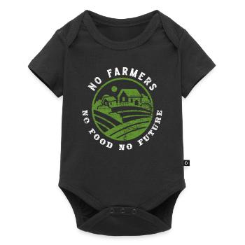 Farmer Farmer Food Future - Body à manches courtes Premium Bébé - noir - Devant