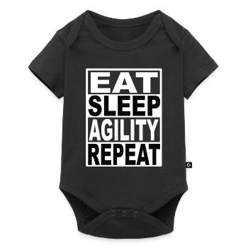 Manger Dormir Agilité Répéter - Body à manches courtes Premium Bébé - noir - Devant