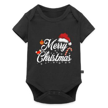 Joyeux Noël Joyeux Noël - Body à manches courtes Premium Bébé - noir - Devant