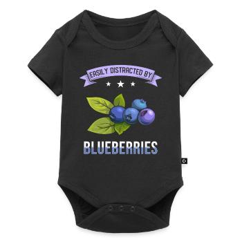 Blueberries saying - Baby Premium short-sleeve bodysuit - black - Front