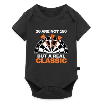 26 ne sont pas 180 mais Classic Dart Player Dart League - Body à manches courtes Premium Bébé - noir - Devant