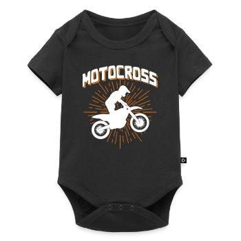 Motocross - Baby Premium short-sleeve bodysuit - black - Front