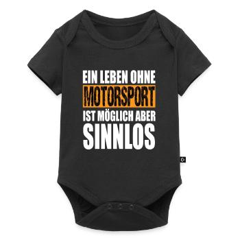 Ein Leben Ohne Motorsport Ist Möglich Aber Sinnlos - Baby Premium Kurzarmbody - Schwarz - Vorne