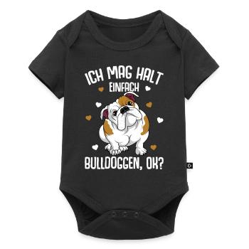 J’aime juste les chiens bouledogues anglais - Body à manches courtes Premium Bébé - noir - Devant