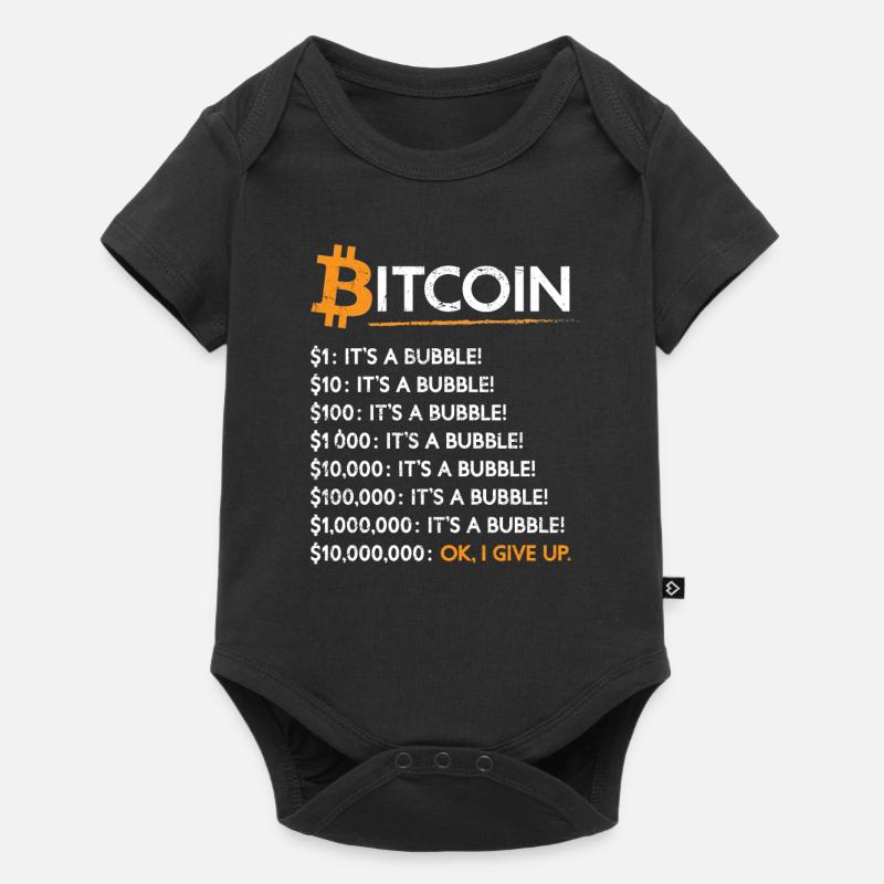 Bitcoin Crypto Bubble Bitcoin It'S - Baby Premium Kurzarmbody - Schwarz
