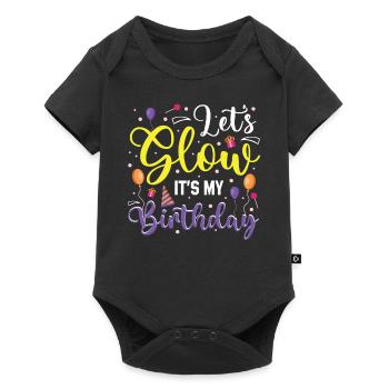 Let's Shine It's My Birthday Funny Party - Baby Premium short-sleeve bodysuit - black - Front