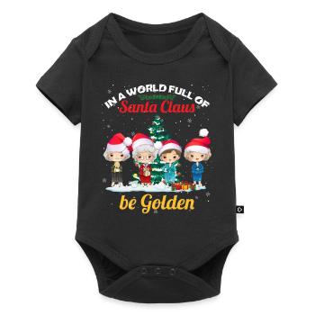 In A World Full Of Santa Claus Be Golden - Baby Premium short-sleeve bodysuit - black - Front