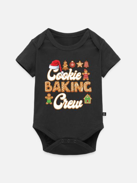Cookie Baking Crew Christmas Baking - Baby Premium Kurzarmbody - Schwarz