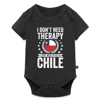 I don't need therapy, just go to Chile - Baby Premium short-sleeve bodysuit - black - Front