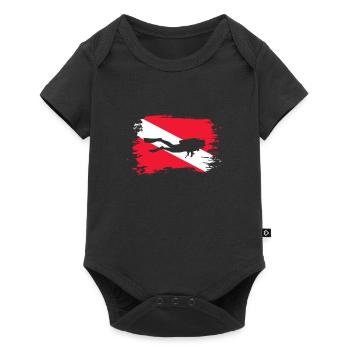 Plongeurs Plongée Mer Vacances Plongée Cadeau - Body à manches courtes Premium Bébé - noir - Devant