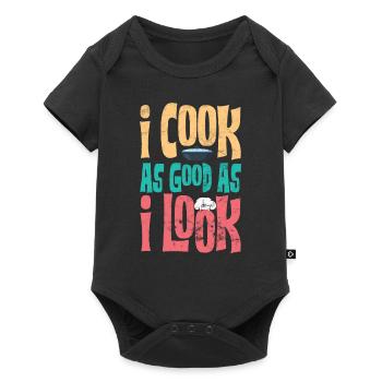 Pastry Gourmet Commis Chef I Cook As Good As I Loo - Baby Premium short-sleeve bodysuit - black - Front