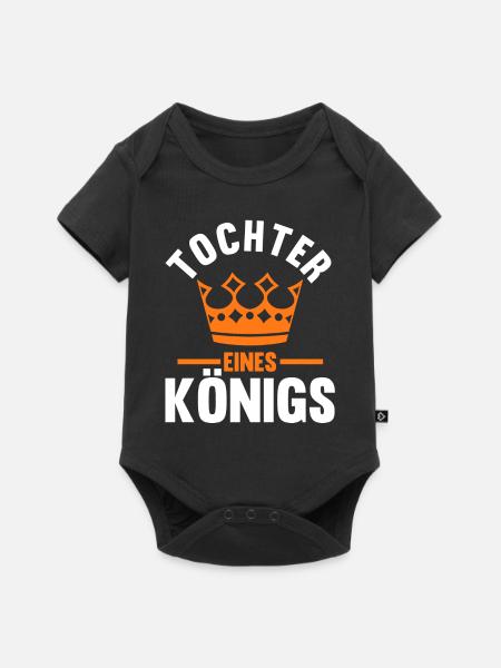 Tochter - Baby Premium Kurzarmbody - Schwarz