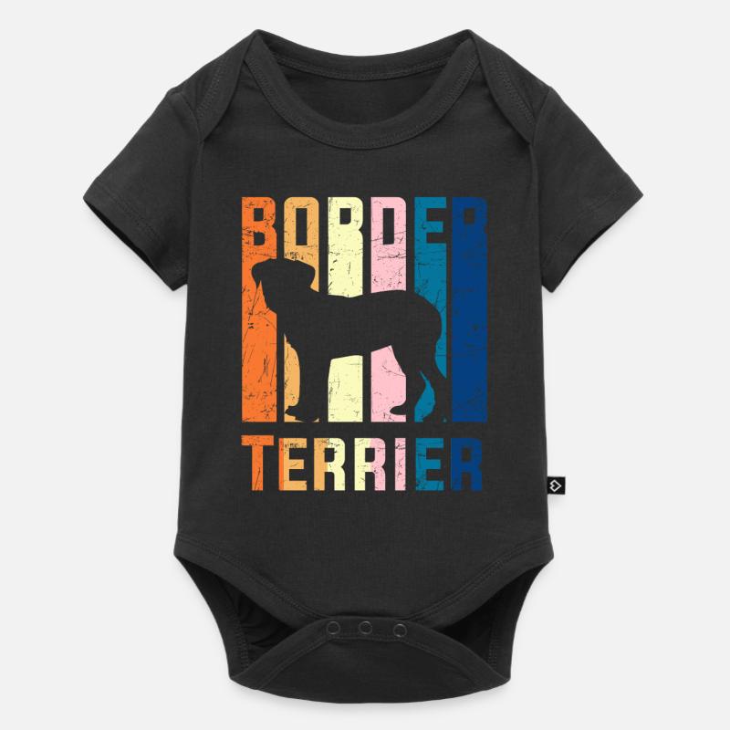 Border Terrier - Baby Premium short-sleeve bodysuit - black