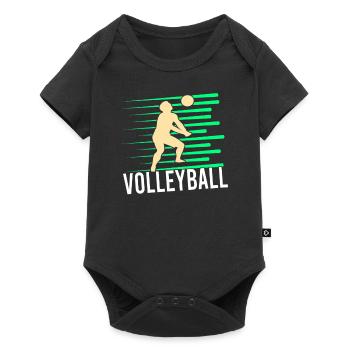 Volley-ball - Body à manches courtes Premium Bébé - noir - Devant