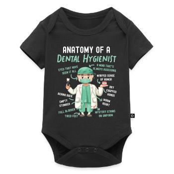 Hygiéniste dentaire Anatomie Anatomie - Body à manches courtes Premium Bébé - noir - Devant