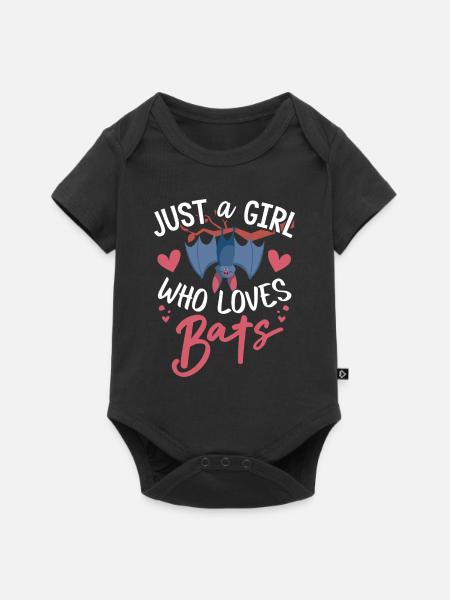 Fledermäuse, Fledermaus - Baby Premium Kurzarmbody - Schwarz