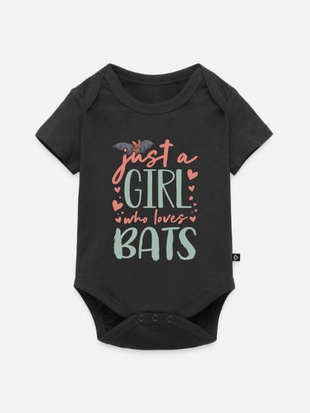 Fledermäuse, Fledermaus - Baby Premium Kurzarmbody - Schwarz