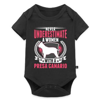 Presa Canario Mrs. Dogo Canario - Baby Premium short-sleeve bodysuit - black - Front