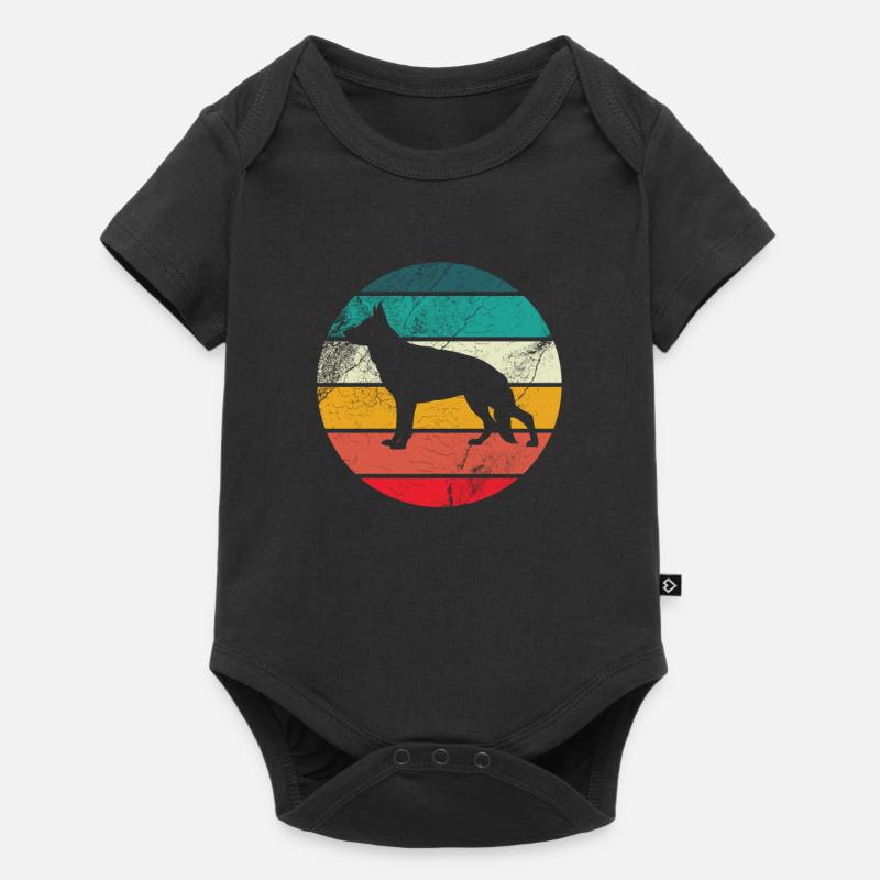 Schäferhund - Baby Premium Kurzarmbody - Schwarz