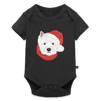 West Highland White Terrier Christmas - Baby Premium short-sleeve bodysuit - black - Front