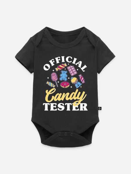 Offizieller Bonbontester, Bonbon - Baby Premium Kurzarmbody - Schwarz