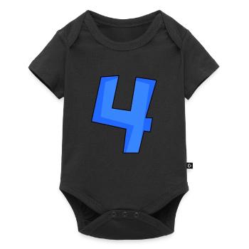 4 - Baby Premium short-sleeve bodysuit - black - Front