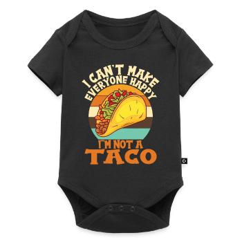Tacos Taco Mexikanisch Fast Food Geschenk - Baby Premium Kurzarmbody - Schwarz - Vorne