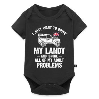 Je veux juste conduire mon Landy - Body à manches courtes Premium Bébé - noir - Devant