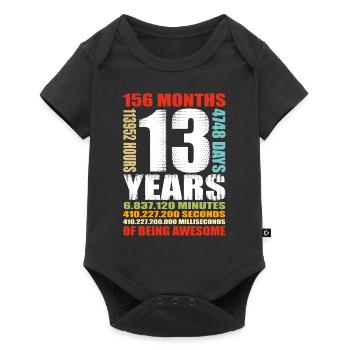 13ème anniversaire 13 ans Garçons Filles Chemise - Body à manches courtes Premium Bébé - noir - Devant