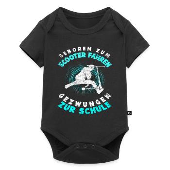 Stunt Scooter Schule - Baby Premium Kurzarmbody - Schwarz - Vorne