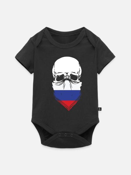RUSSIA - Baby Premium Kurzarmbody - Schwarz