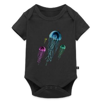 Jellyfish - Baby Premium short-sleeve bodysuit - black - Front