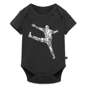 Handball Gardien de but Joueurs de handball Garçons Enfants - Body à manches courtes Premium Bébé - noir - Devant