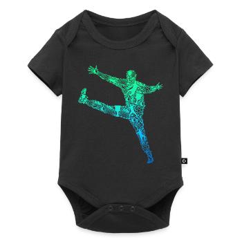 Handball Gardien de but Handball Enfants Garçons - Body à manches courtes Premium Bébé - noir - Devant