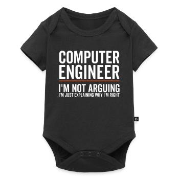 I Explain Only - Computer Engineer - Baby Premium short-sleeve bodysuit - black - Front