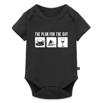 Surfing Surfboard Surfer Surfboard Surfing - Baby Premium short-sleeve bodysuit - black - Front