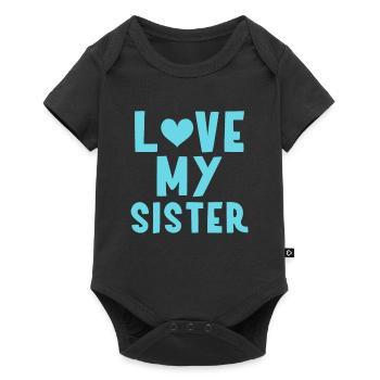 Ich meine Schwester - Baby Premium Kurzarmbody - Schwarz - Vorne