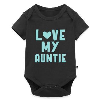 Auntie - Baby Premium short-sleeve bodysuit - black - Front