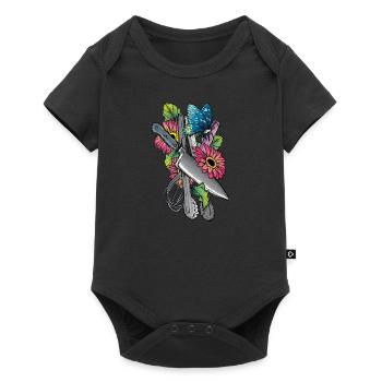 Cook I spices kitchen chef hat cook motif for chef - Baby Premium short-sleeve bodysuit - black - Front