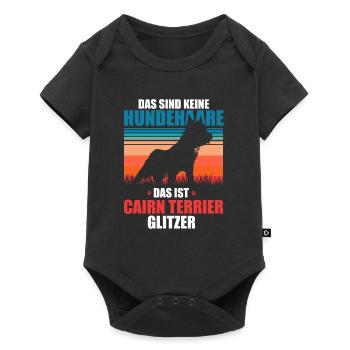 Cairn Terrier - Baby Premium Kurzarmbody - Schwarz - Vorne