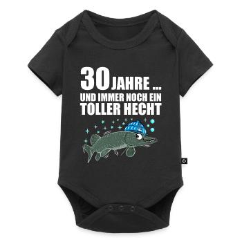 Anglergeschenk zum 30 Geburtstag 30 Ehrentag - Baby Premium Kurzarmbody - Schwarz - Vorne