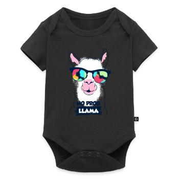 Lama - Baby Premium short-sleeve bodysuit - black - Front