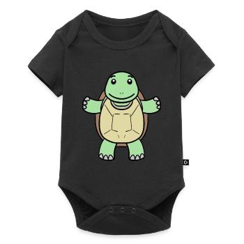 Turtle - Baby Premium short-sleeve bodysuit - black - Front