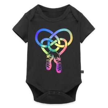 Irish tap dance - Baby Premium short-sleeve bodysuit - black - Front